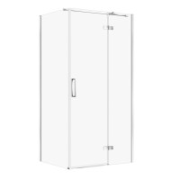 Душова кабіна прямокутна Cersanit JOTA 100×80×195 без піддону, розпашні двері, права, скло 6 мм, профіль хром