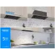 Витяжка кухонна ELEYUS INTEGRA 1200 LED 70 BL (чорна, вбудована)