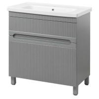 Тумба Aria 80 бетон матовий з умивальником FENOVA 80