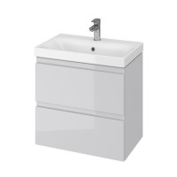 СЕТ В05 Moduo SLIM 60см СІРА (тумба без отвору під сифон+умивальник)
