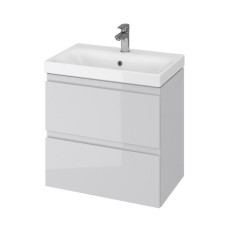 СЕТ В05 Moduo SLIM 60см СІРА (тумба без отвору під сифон+умивальник)