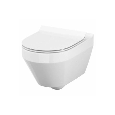 Сидіння для унітазу Cersanit Crea Slim K98-0177, Soft Closе, дюропласт