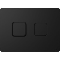 Пневматична кнопка змиву Square чорний мат