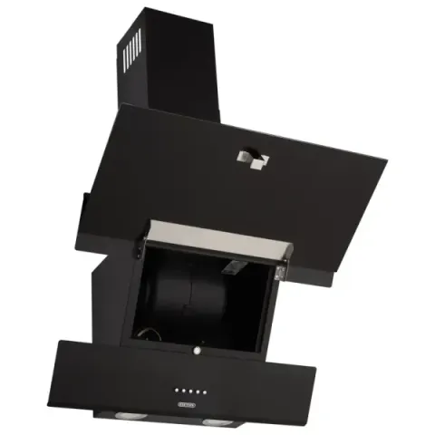 Витяжка кухонна ELEYUS FOCUS 700 50 BL (чорна, вертикальна)