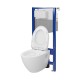 Комплект Cersanit C35 інсталяція Aqua 50 QF механічна підвісний унітаз Moduo Plus Clean On з туалетним сидінням