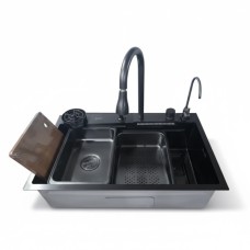 Мийка KRAFT Handmade 750*460*230 Nano Black Decor (7546WF-1 D BL)
