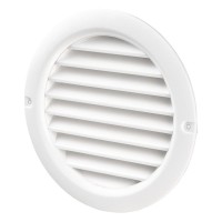 Решітка вентиляційна (VENTS) Ø100 біла (з жалюзі)