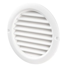 Решітка вентиляційна (VENTS) Ø100 біла (з жалюзі)