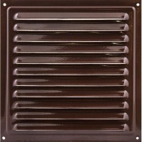 Решітка вентиляційна (VENTS) 125х125 мм коричнева (металева)