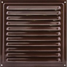 Решітка вентиляційна (VENTS) 125х125 мм коричнева (металева)