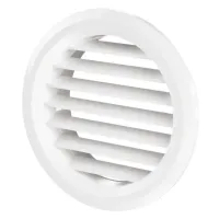 Решітка дверна (VENTS) Ø80 мм біла