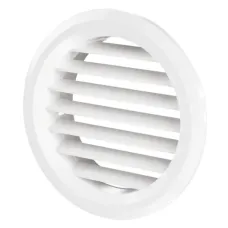 Решітка дверна (VENTS) Ø80 мм біла