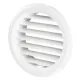 Решітка дверна (VENTS) Ø80 мм біла