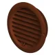 Решітка вентиляційна (VENTS) Ø100 коричнева (з жалюзі)
