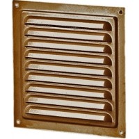 Решітка вентиляційна (VENTS) 150х150 мм коричнева (металева)