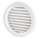 Решітка дверна (VENTS) Ø80 мм біла (москітна сітка)