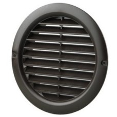 Решітка вентиляційна (VENTS) Ø100 чорна (з москітною сіткою)