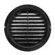 Решітка вентиляційна (VENTS) Ø100 чорна (з москітною сіткою)