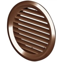 Решітка дверна (VENTS) Ø80 мм коричнева