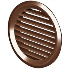 Решітка дверна (VENTS) Ø80 мм коричнева