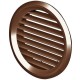 Решітка дверна (VENTS) Ø80 мм коричнева