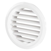 Решітка дверна (VENTS) Ø50 мм біла