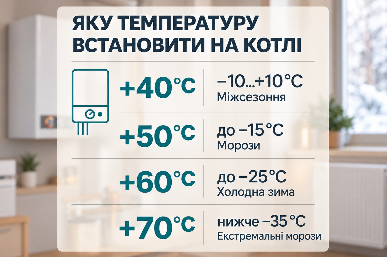 Скільки газу споживає котел і яку температуру виставити, щоб заощадити