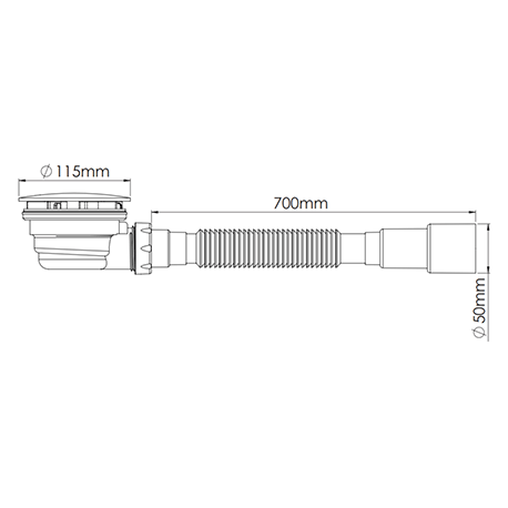 Сифон для душового піддону NOVA 1625N 1