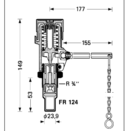 Регулятор тяги Resideo Braukmann FR124 1