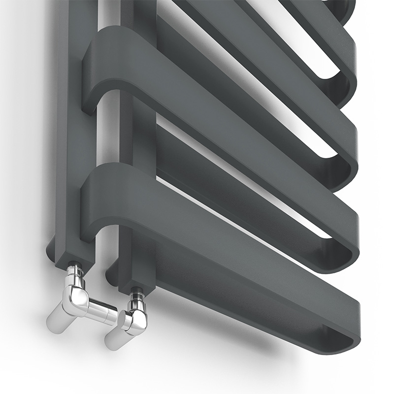 Рушникосушка дизайнерська Ideale Gia 11 6/850/500 антрацит 1