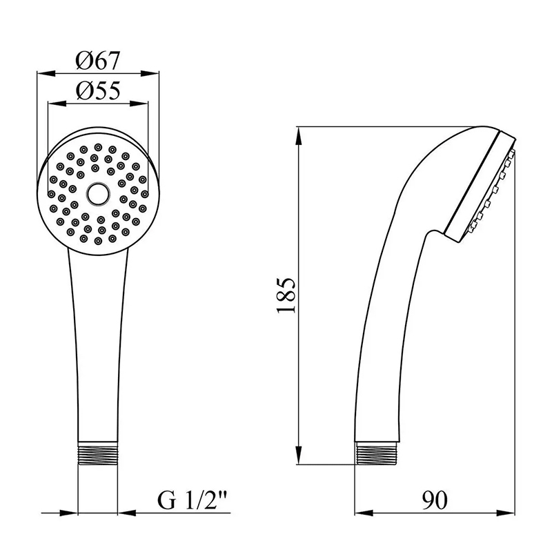 Лійка для душу HydroTherm HY-111 1