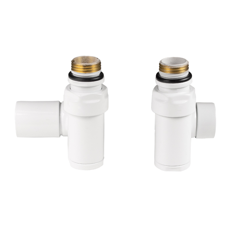 Комплект дизайн кранів під ТЕН Ideale 1/2”x1/2” білий 2