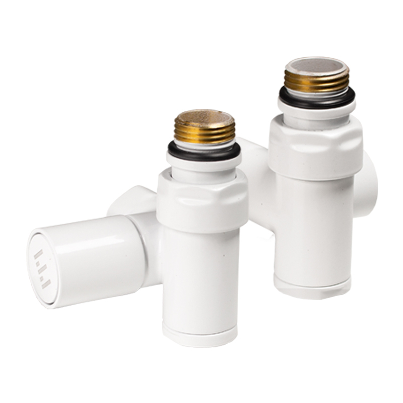 Комплект дизайн кранів під ТЕН Ideale 1/2”x1/2” білий 1