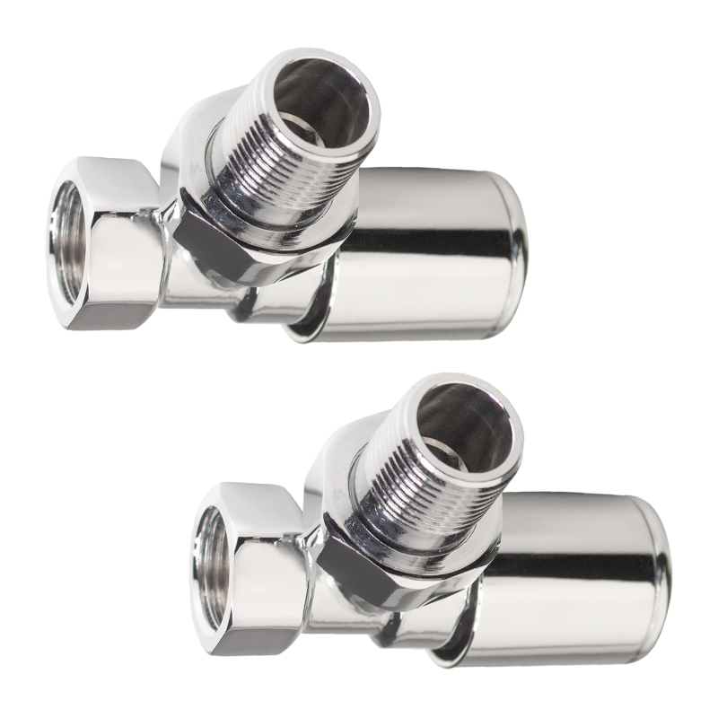 Комплект кранів для рушникосушки Ideale 1/2” хром 4