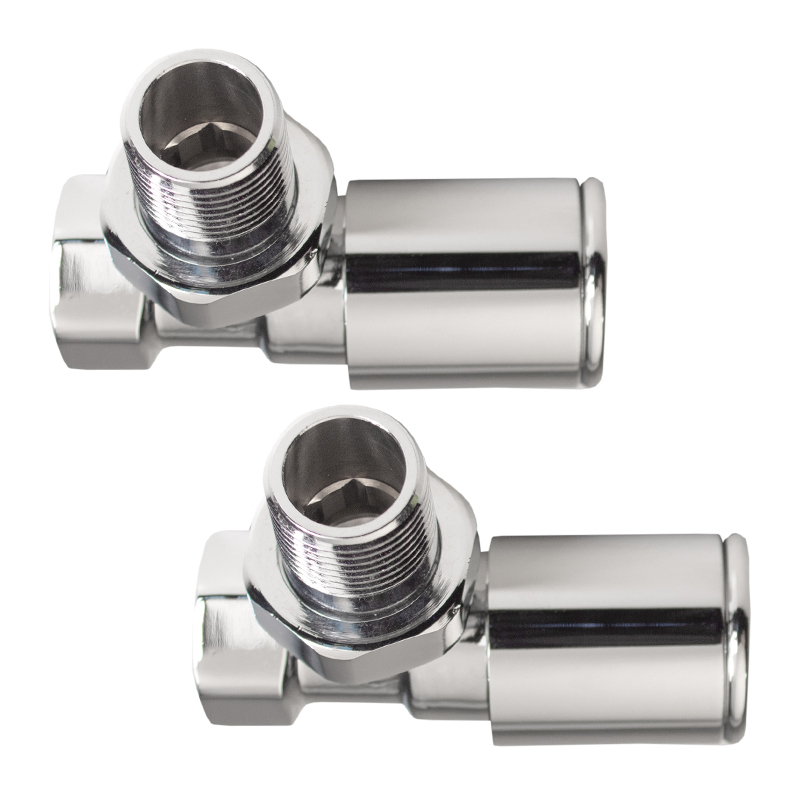 Комплект кранів для рушникосушки Ideale 1/2” хром 5
