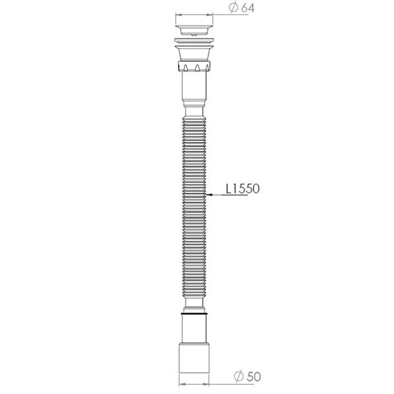 Сифон гофрований NOVA 1263N 1