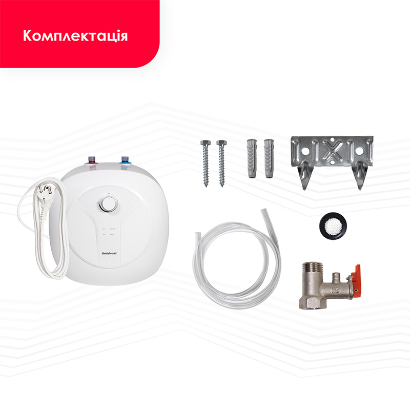 Бойлер Onlyheat D10-15RM, 10 літрів 2