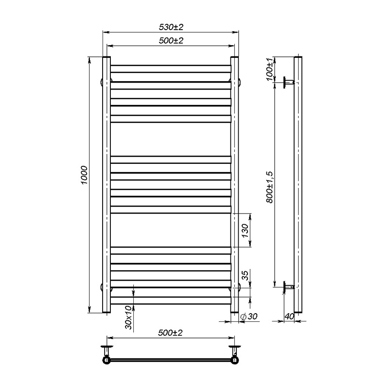 Рушникосушка Onlyheat Vesta 500/1000/12 2