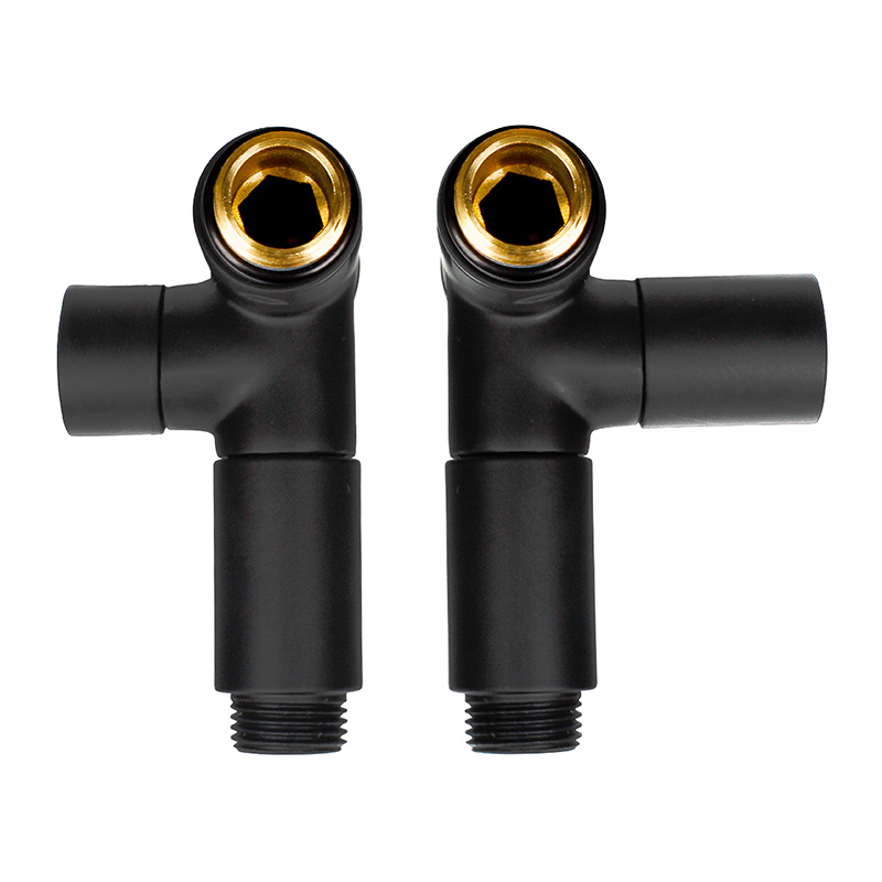 Комплект дизайн кранів під ТЕН Ideale Senso 1/2”x1/2” чорний 3