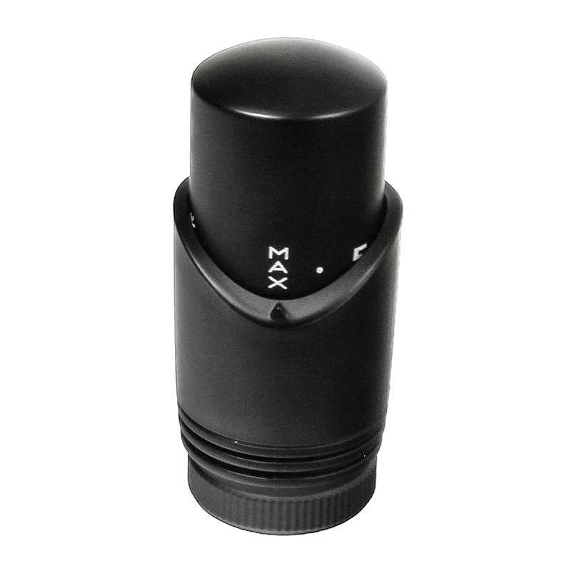 Комплект дизайн кранів з термоголовкою Ideale Duo 1/2”x1/2” чорний 3