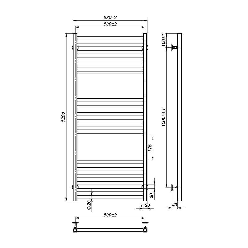 Рушникосушка Onlyheat Ember 500/1200/18 1