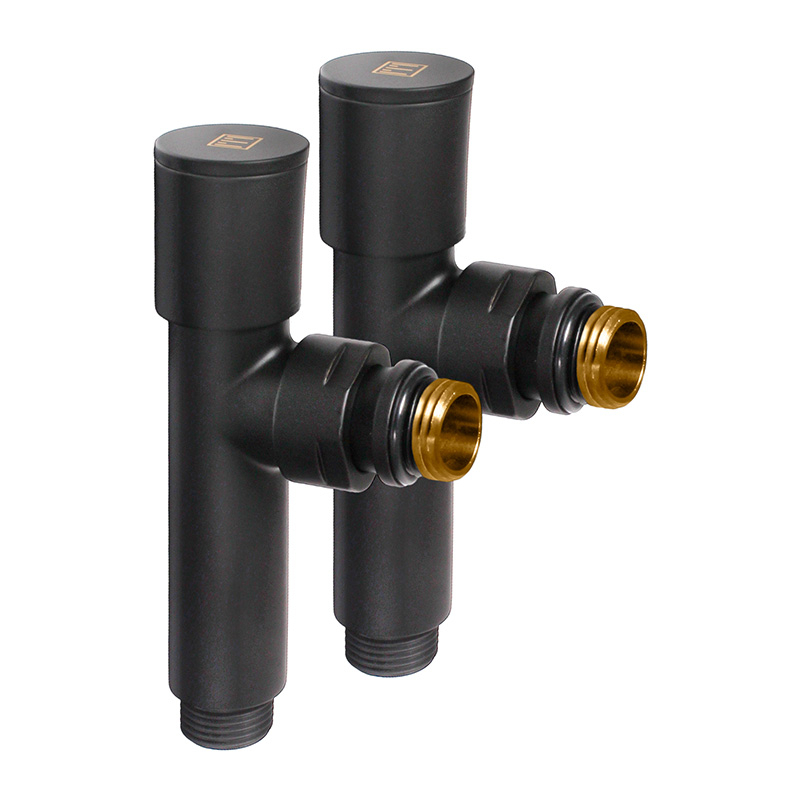 Комплект дизайн кранів Ideale Dante 1/2”x1/2”  чорний 1