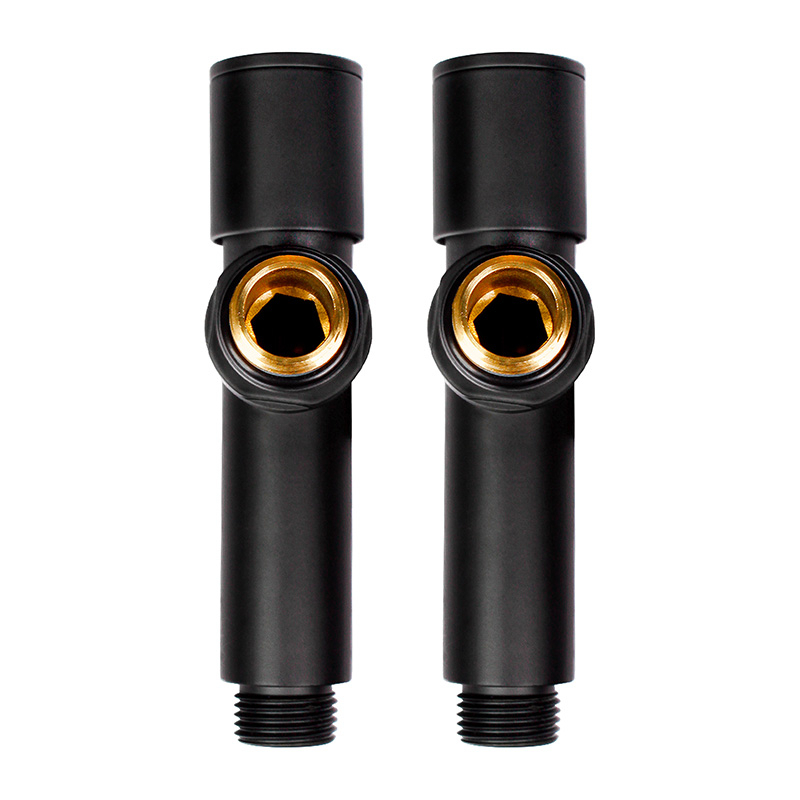 Комплект дизайн кранів Ideale Dante 1/2”x1/2”  чорний 3