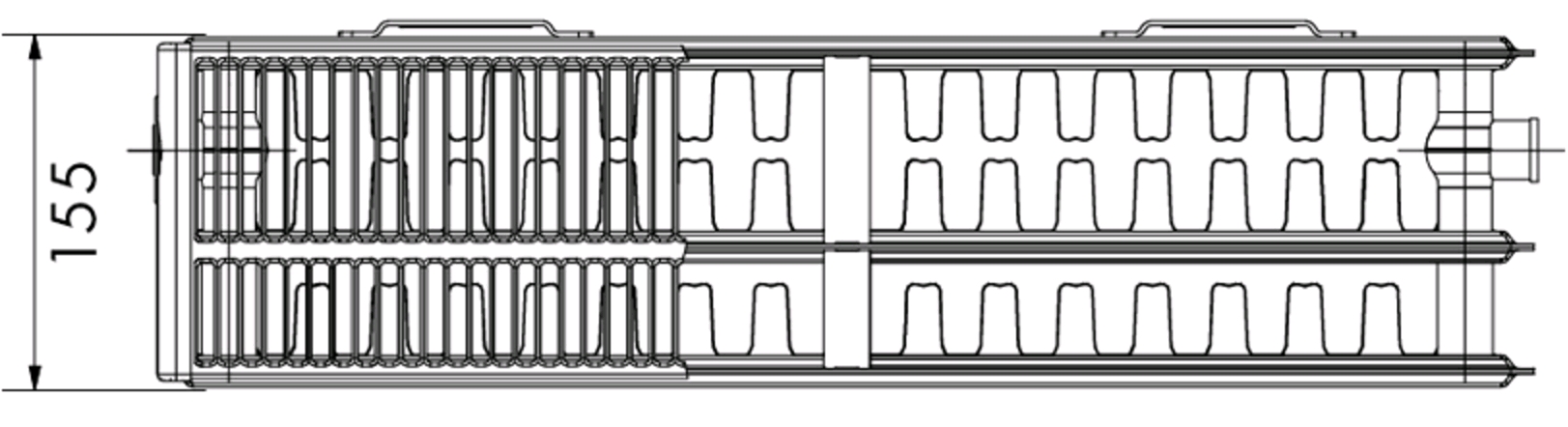 Радіатор сталевий 33 VK 500x1600 2