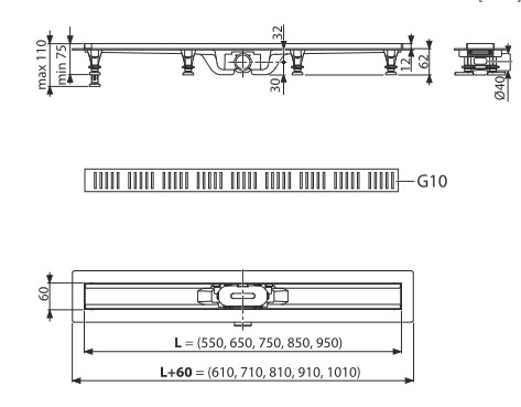 Водостічний жолоб G10-650 (Koller Pool) - APZ10-650M 1