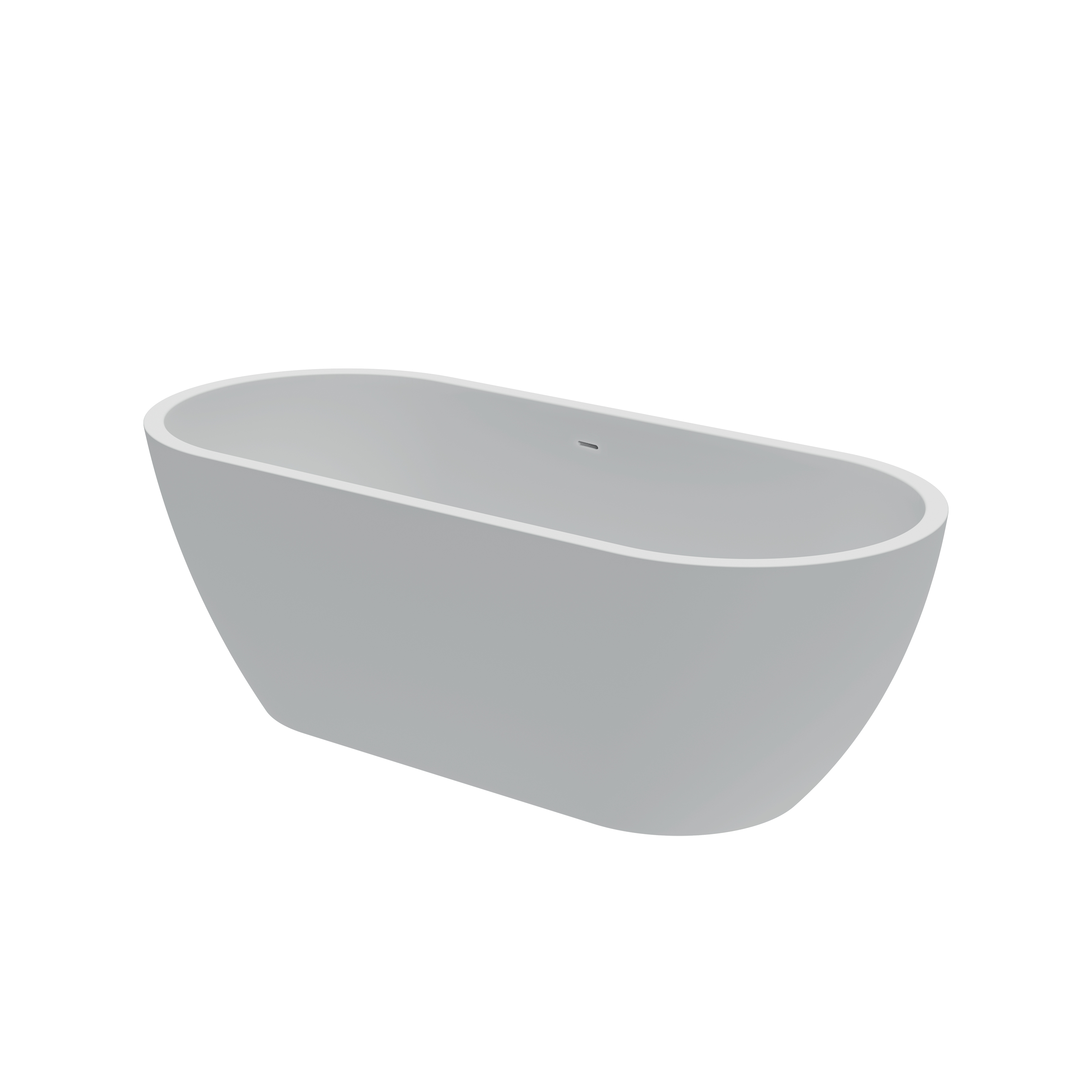 Ванна акрилова окремостояча суцільнолита AquaLuxe 1700x750 White з сифоном 1
