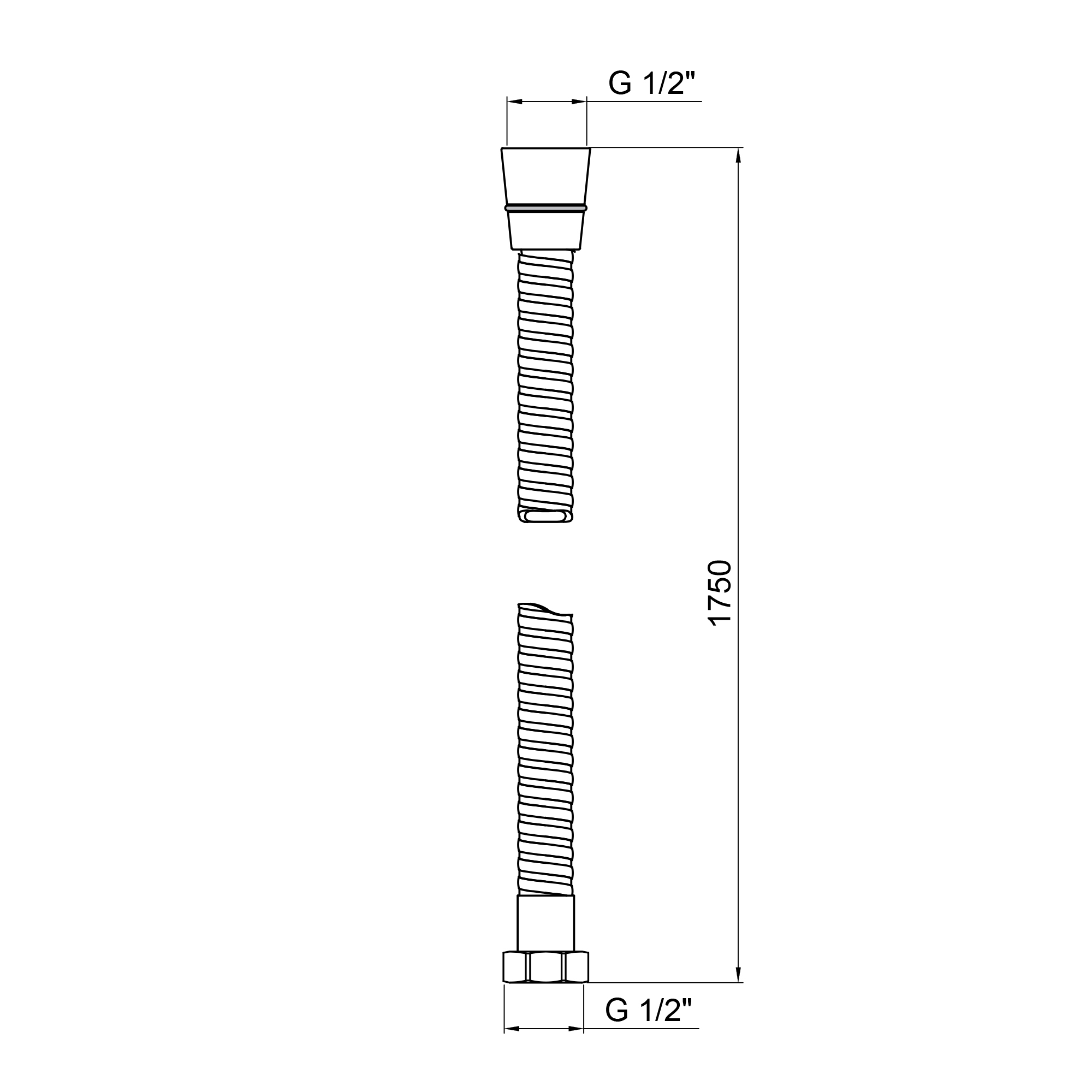 Шланг Lidz Niagara 01 1,75 м LDNIA01CRM22148 Chrome 1