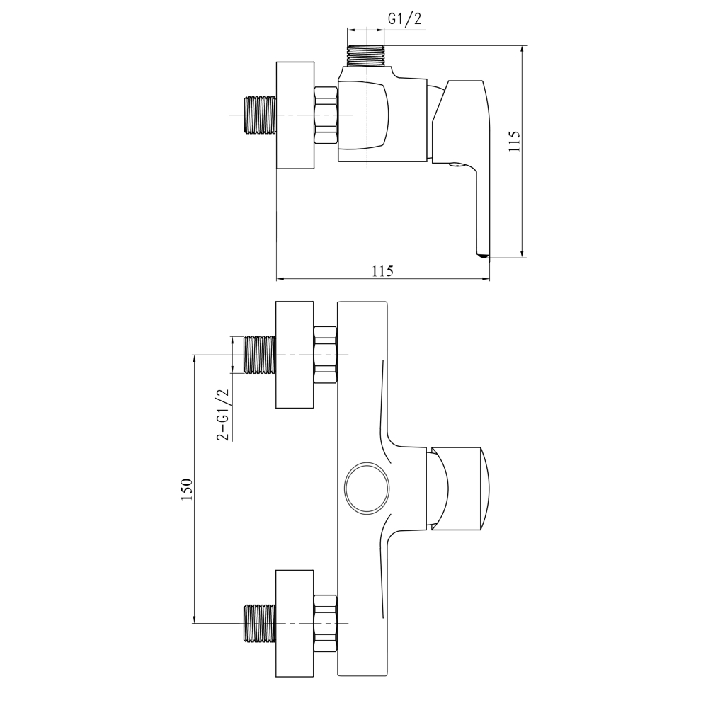 Змішувач для душу Brinex 40W 010 1