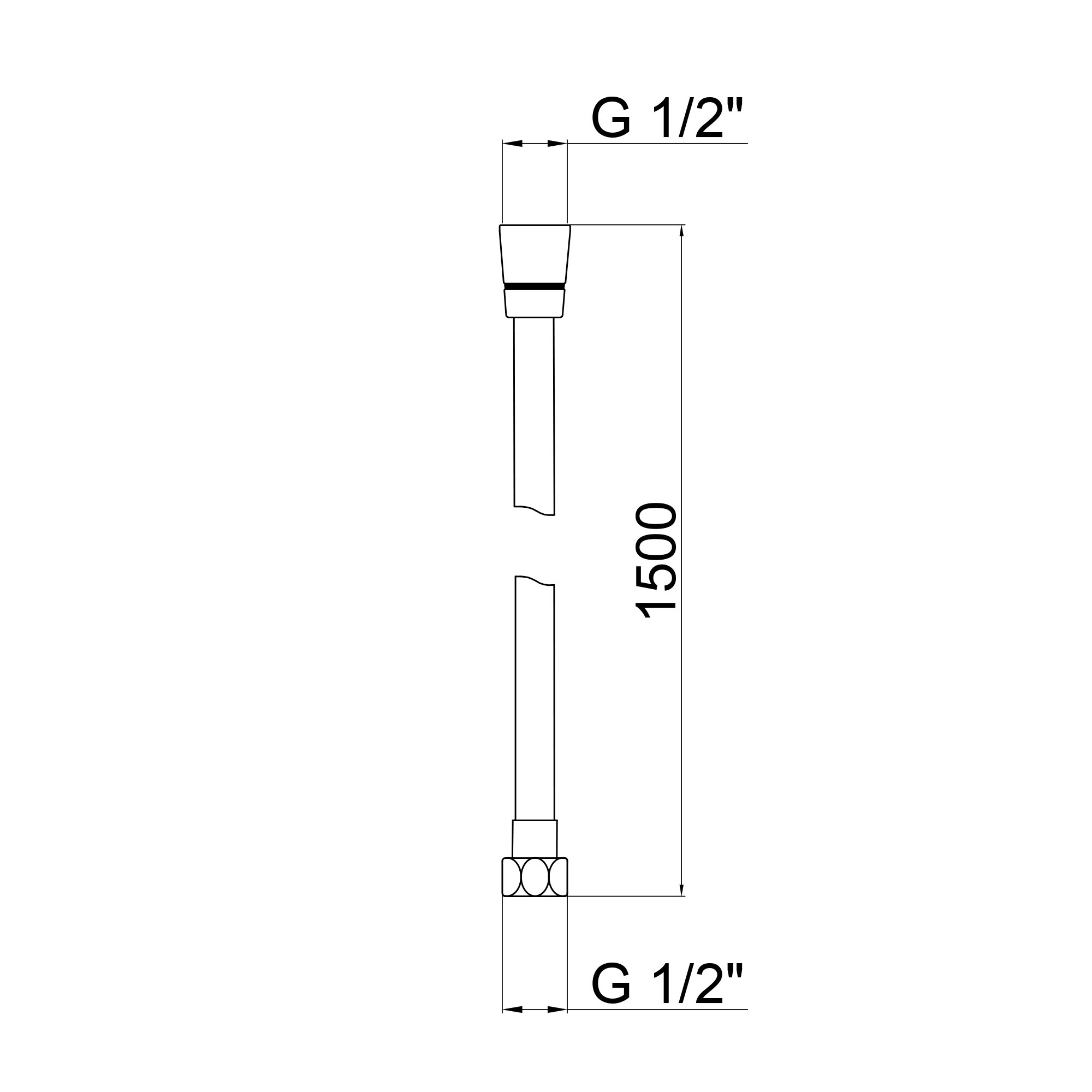 Шланг Lidz Niagara 30 1,5 м LDNIA30NKS28541 Nickel 1