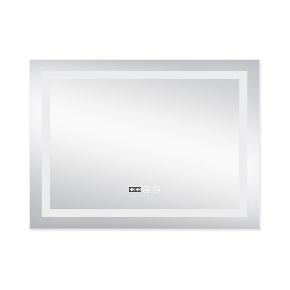 Дзеркало Qtap Mideya (DC-F904) 800х600 з LED-підсвічуванням Touch, з антизапотіванням, з годинником, димером, рег. яскравості QT2078F904W 3